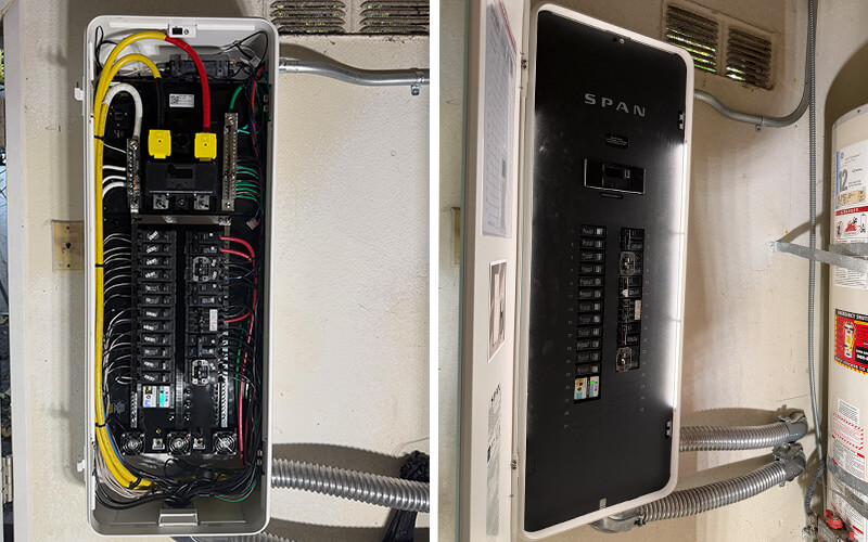 project_span_install_800x500_opt A SPAN Smart Electrical panel installed on a residential home