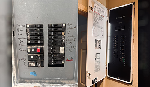 SPAN Smart Panel and old Electrical Panel